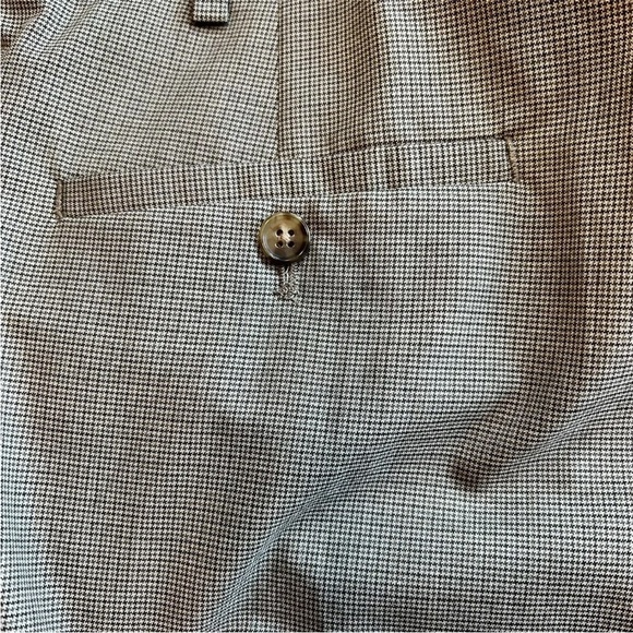 NWT Ralph Lauren,32x34,Mens Classic Fit Flat Front Tan PlaidDress-Pant Size32x34 - Picture 7 of 8